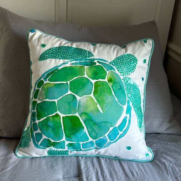 Pottery Barn Teen Bedding Pottery Barn Teen Sequin 6x16 Sea Turtle Throw Pillow Poshmark